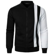 Men's Fashion Varsity Jacket Causal Slim Fit Cotton Letterman Baseball Bomber Jackets